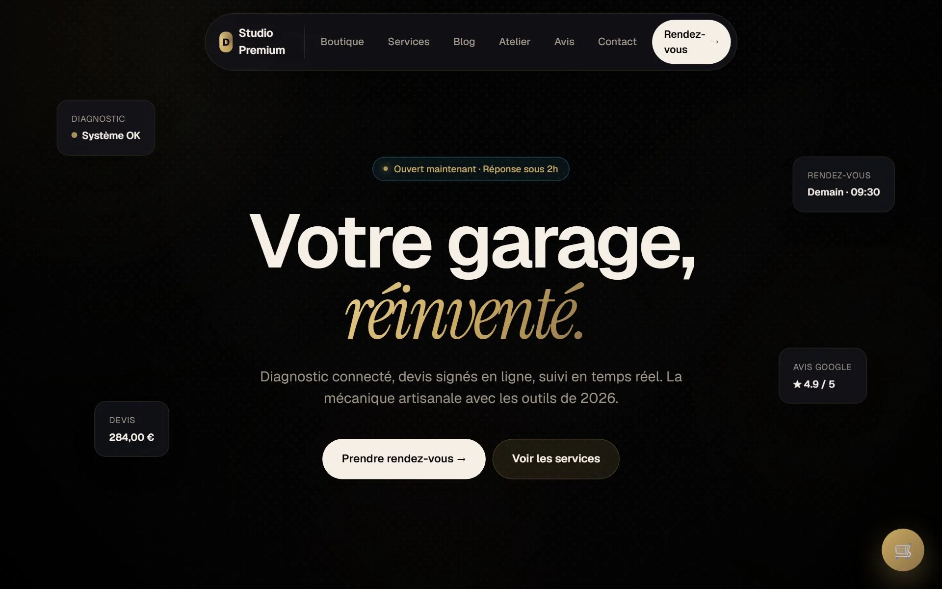Aperçu du site Concept-store