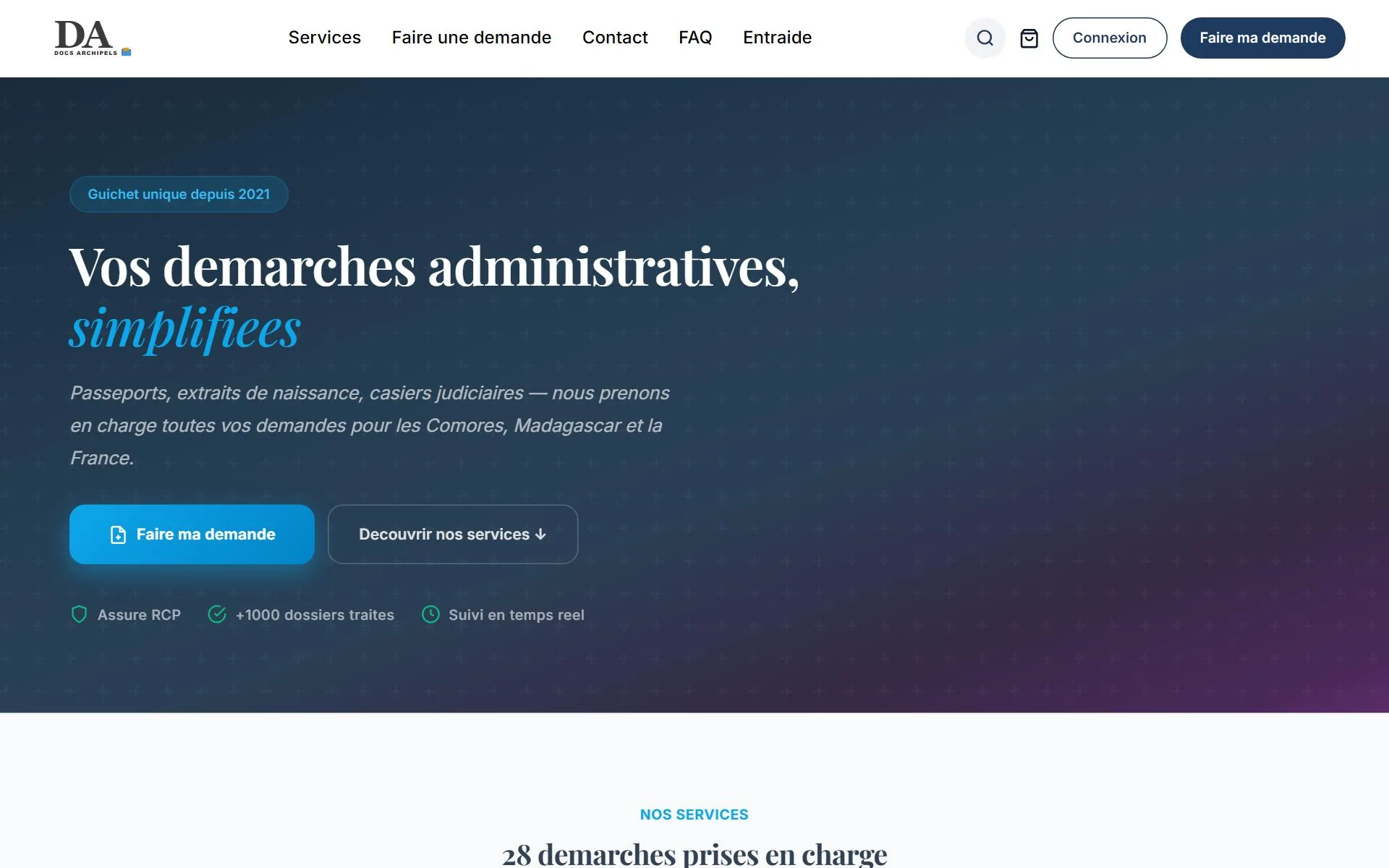 Aperçu du site Docs Archipel