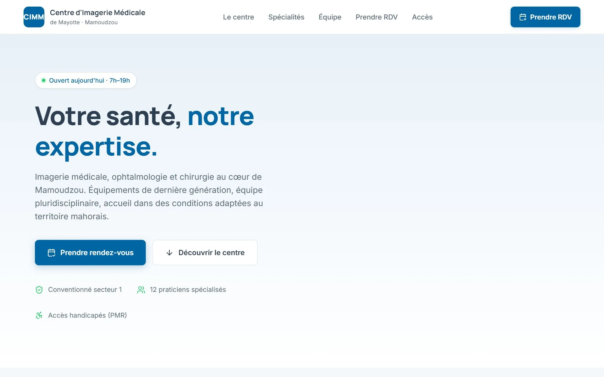 Aperçu du site Imagerie médicale